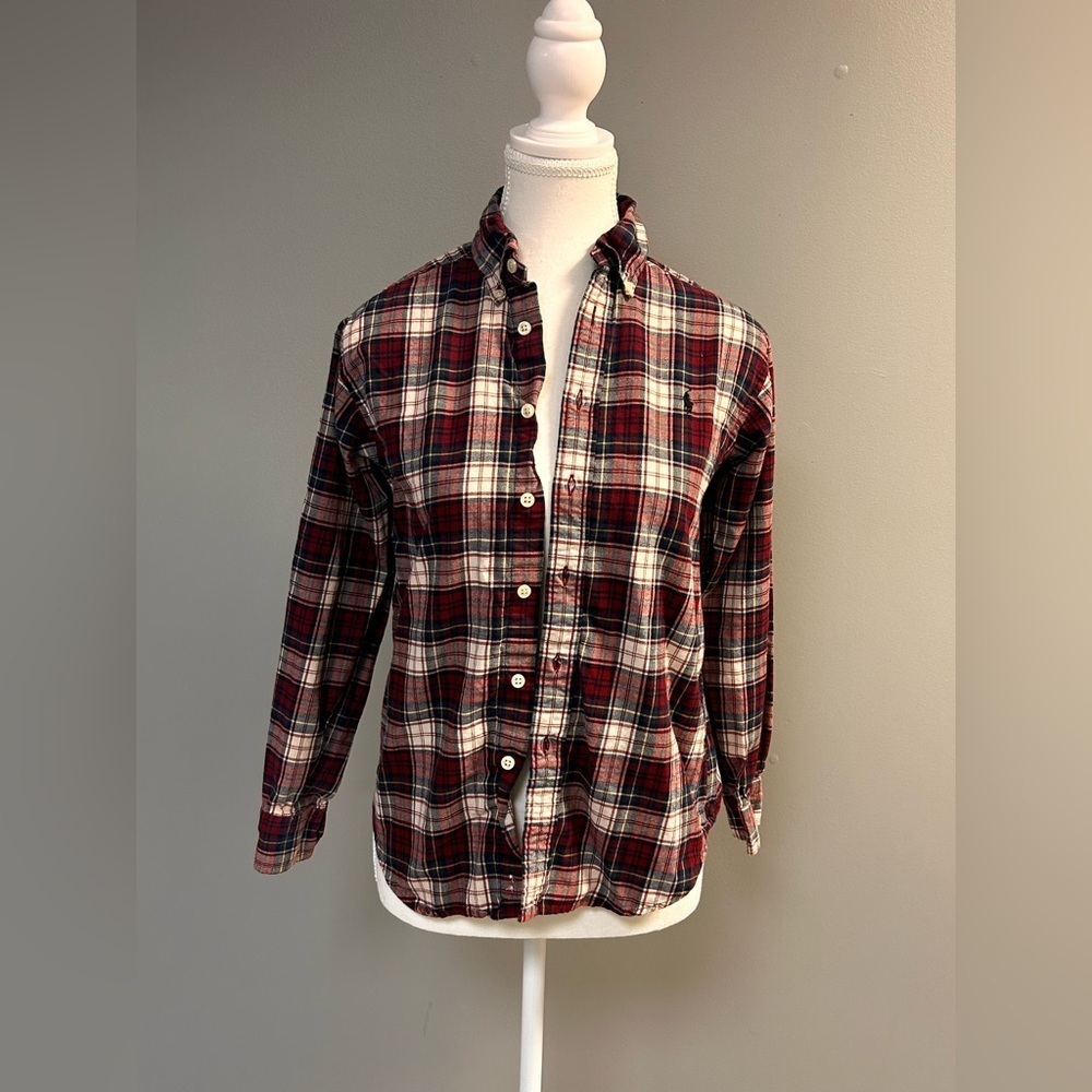Boys flannel Ralph Lauren button down shirt Size 10/12​​​​